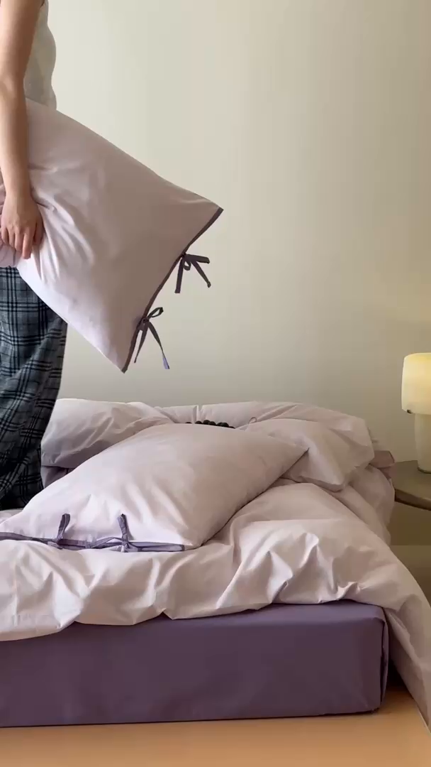 91家纺网 家纺一手货源 找家纺 例外 2025新款40s水洗棉 绑带款系列 多肉葡萄绑带