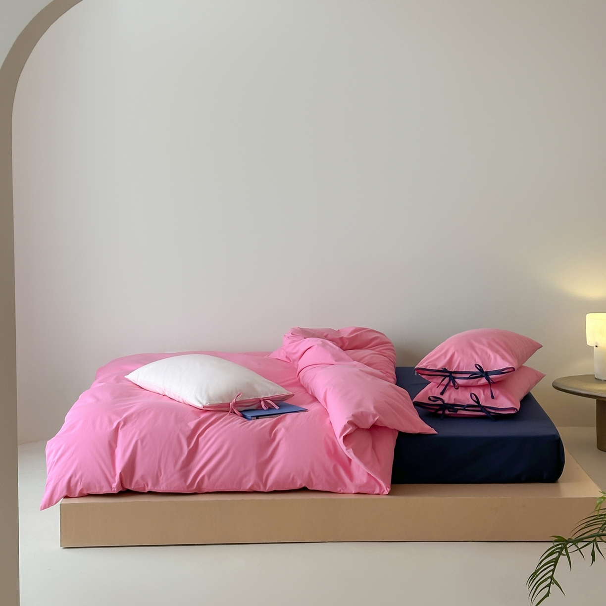 例外 2025新款40s水洗棉 绑带款系列 枚玫桑葚绑带