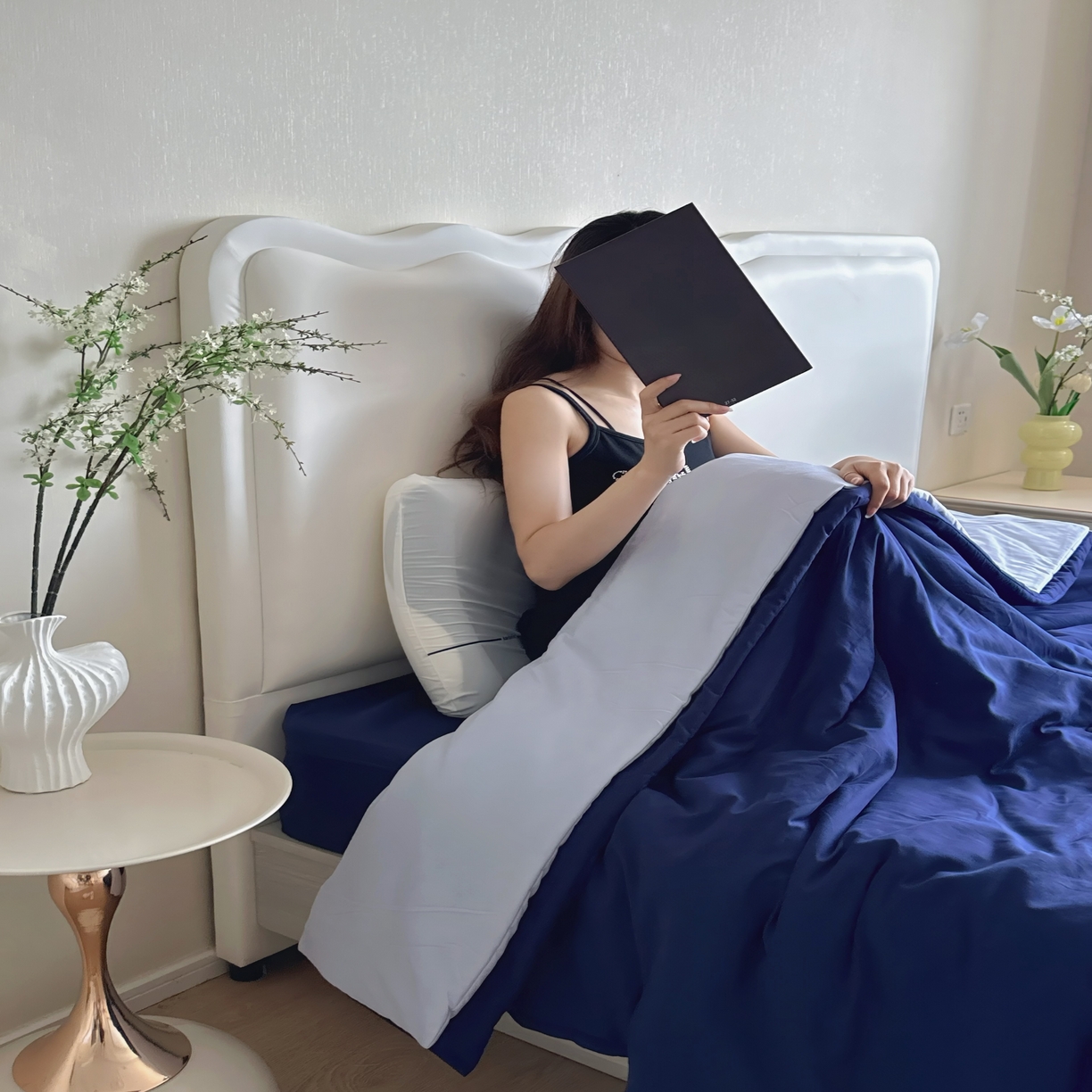 91家纺网 家纺一手货源 找家纺 兜米家居 2025新款深睡星球同款双层控温被被芯pro被春夏子母被芯 深睡蓝