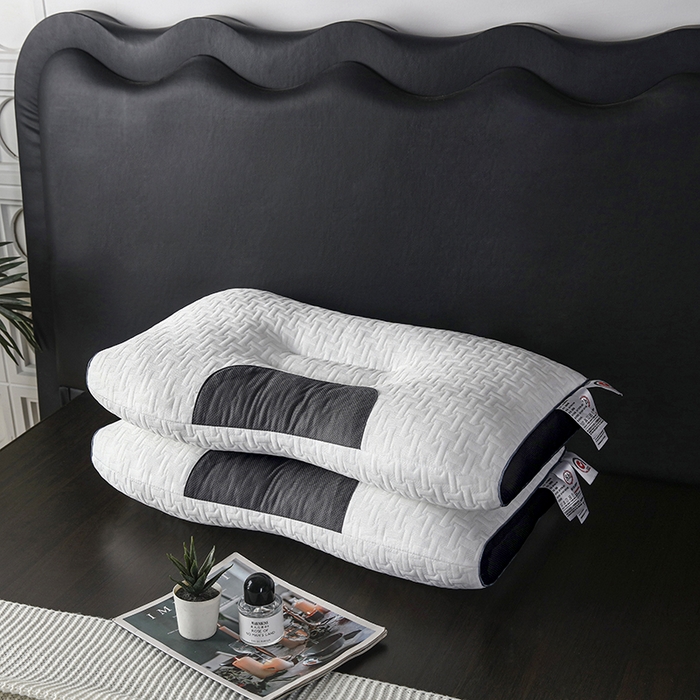 （总）煌朝家纺  2025新款spa针织棉3D按摩枕助睡眠枕头枕芯