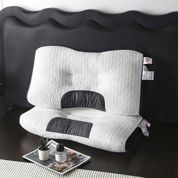 91家纺网 家纺一手货源 找家纺 （总）煌朝家纺  2025新款spa针织棉3D按摩枕助睡眠枕头枕芯