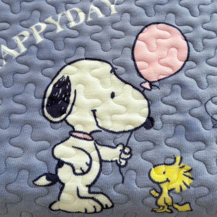 91家纺网 家纺一手货源 找家纺 梦莱家纺 2025新款牛奶绒花边单床盖三件套 史努比