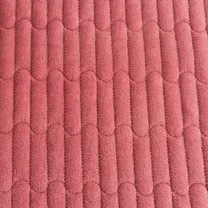 91家纺网 家纺一手货源 找家纺 梦莱家纺 2025新款牛奶绒花边单床盖三件套 砖红色