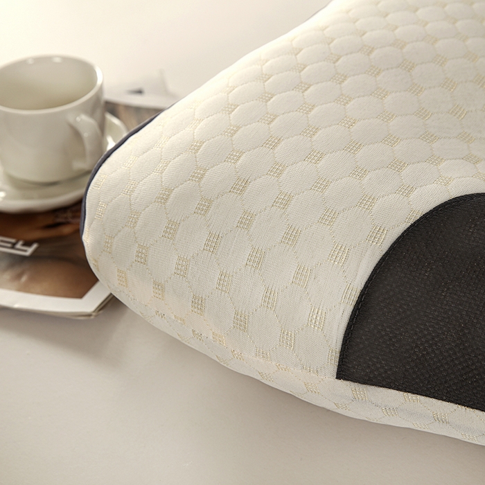 91家纺网 家纺一手货源 找家纺 （总）煌朝家纺 2025新款3D睡感针织棉水立方磁石按摩枕头枕芯