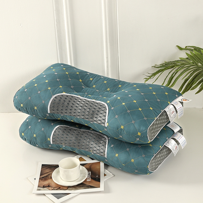 91家纺网 家纺一手货源 找家纺 （总）煌朝家纺 2025新款针织水立方舒适SPA枕枕头枕芯-满天星