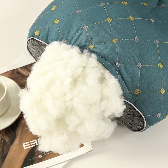 91家纺网 家纺一手货源 找家纺 （总）煌朝家纺 2025新款针织水立方舒适SPA枕枕头枕芯-满天星