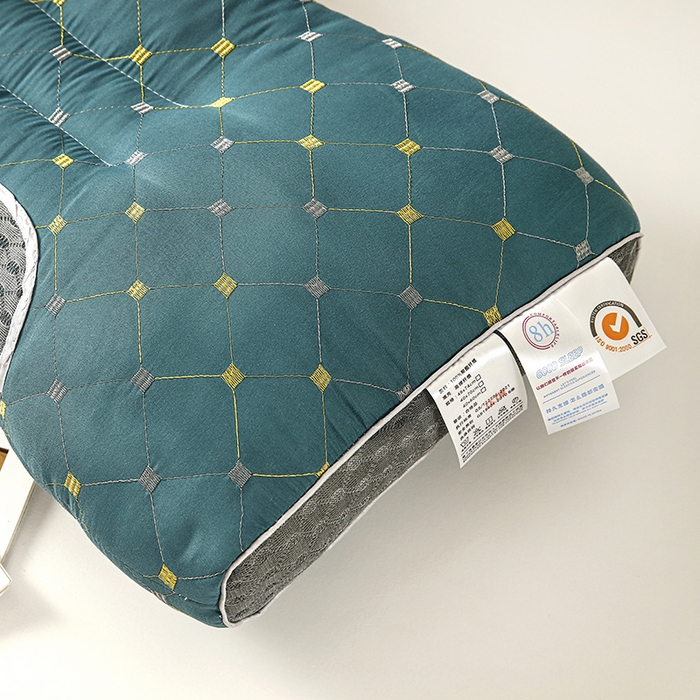 91家纺网 家纺一手货源 找家纺 （总）煌朝家纺 2025新款针织水立方舒适SPA枕枕头枕芯-满天星