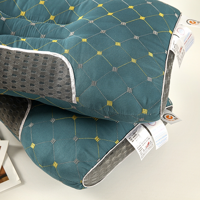 91家纺网 家纺一手货源 找家纺 （总）煌朝家纺 2025新款针织水立方舒适SPA枕枕头枕芯-满天星