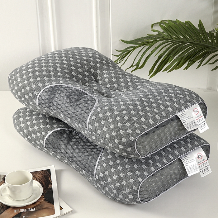 91家纺网 家纺一手货源 找家纺 （总）煌朝家纺 2025新款针织水立方舒适SPA枕枕头枕芯