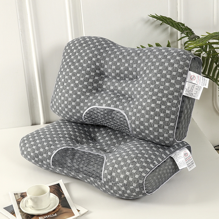 91家纺网 家纺一手货源 找家纺 （总）煌朝家纺 2025新款针织水立方舒适SPA枕枕头枕芯