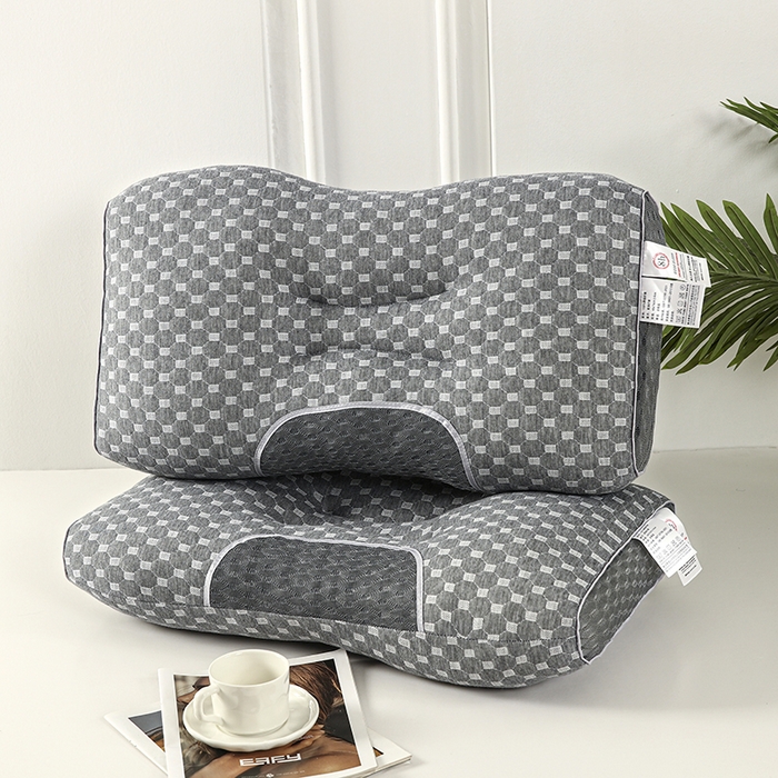 91家纺网 家纺一手货源 找家纺 （总）煌朝家纺 2025新款针织水立方舒适SPA枕枕头枕芯