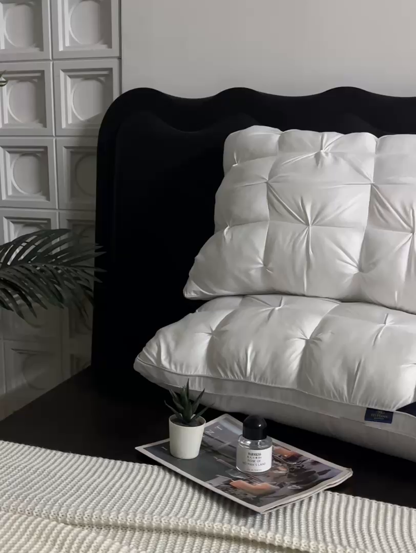 91家纺网 家纺一手货源 找家纺 （总）煌朝家纺 2025新款羽丝绒五星级酒店枕头枕芯