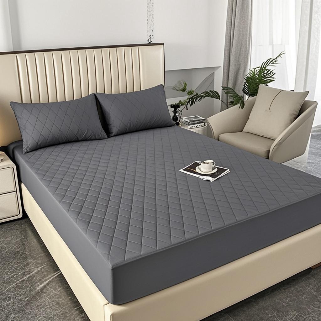 91家纺网 家纺一手货源 找家纺 （总）煌朝家纺 2025新款全棉抗菌夹棉床笠单品床笠床笠单件