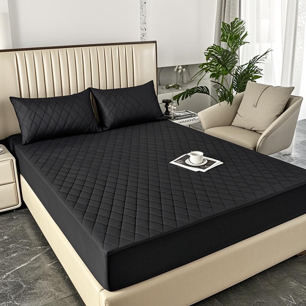 91家纺网 家纺一手货源 找家纺 （总）煌朝家纺 2025新款全棉抗菌夹棉床笠单品床笠床笠单件