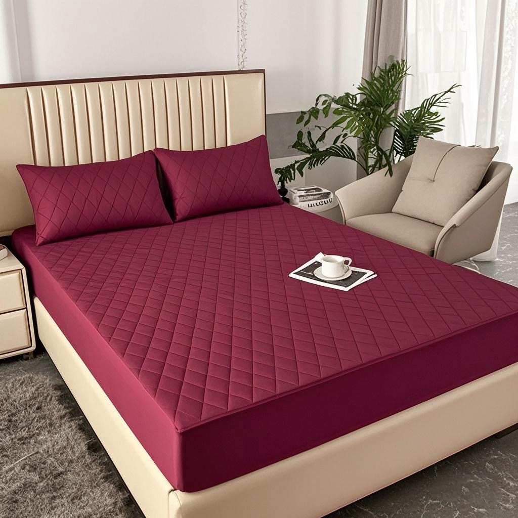 91家纺网 家纺一手货源 找家纺 （总）煌朝家纺 2025新款全棉抗菌夹棉床笠单品床笠床笠单件