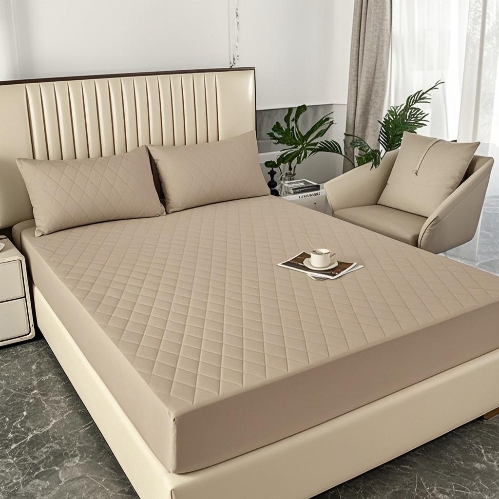 91家纺网 家纺一手货源 找家纺 （总）煌朝家纺 2025新款全棉抗菌夹棉床笠单品床笠床笠单件