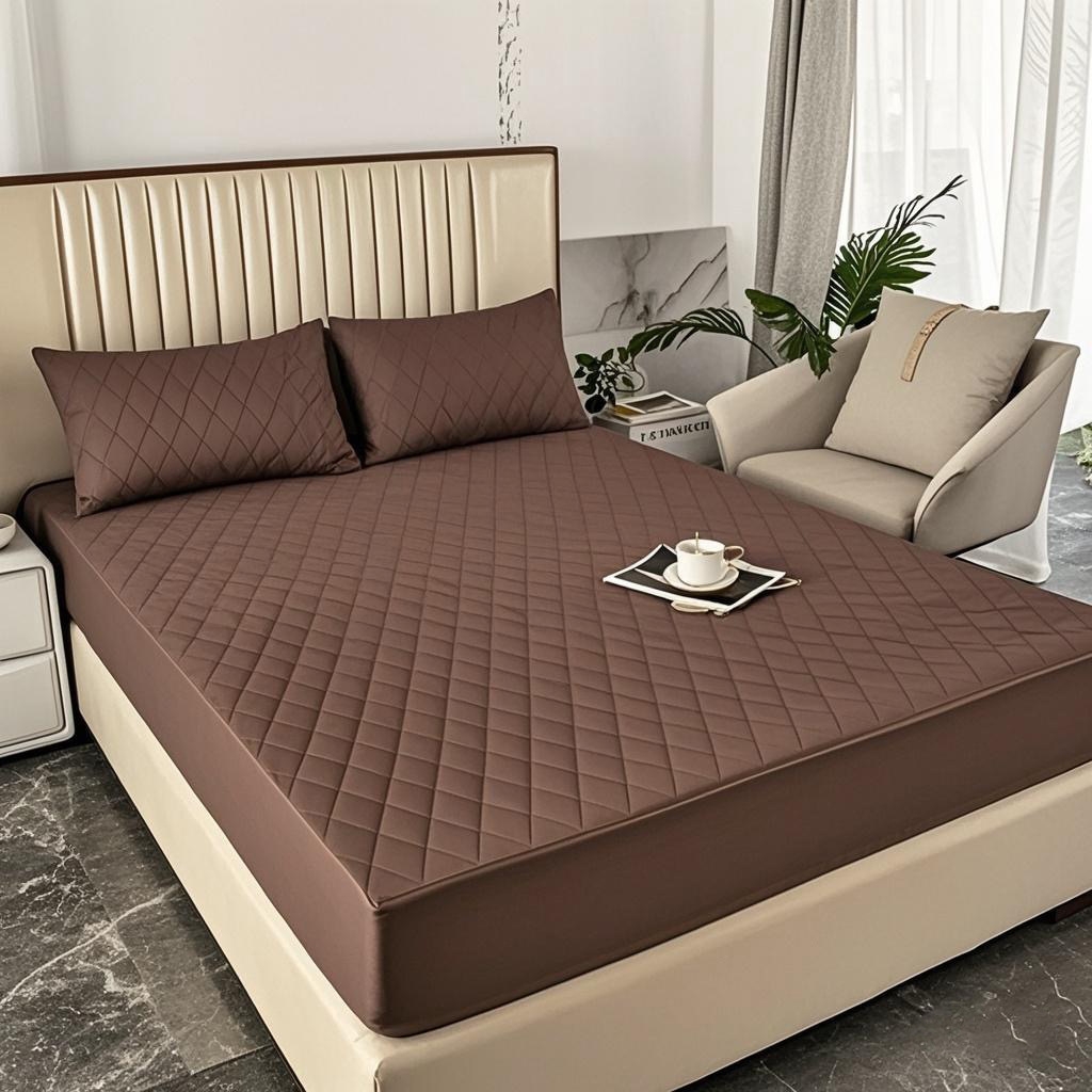 91家纺网 家纺一手货源 找家纺 （总）煌朝家纺 2025新款全棉抗菌夹棉床笠单品床笠床笠单件