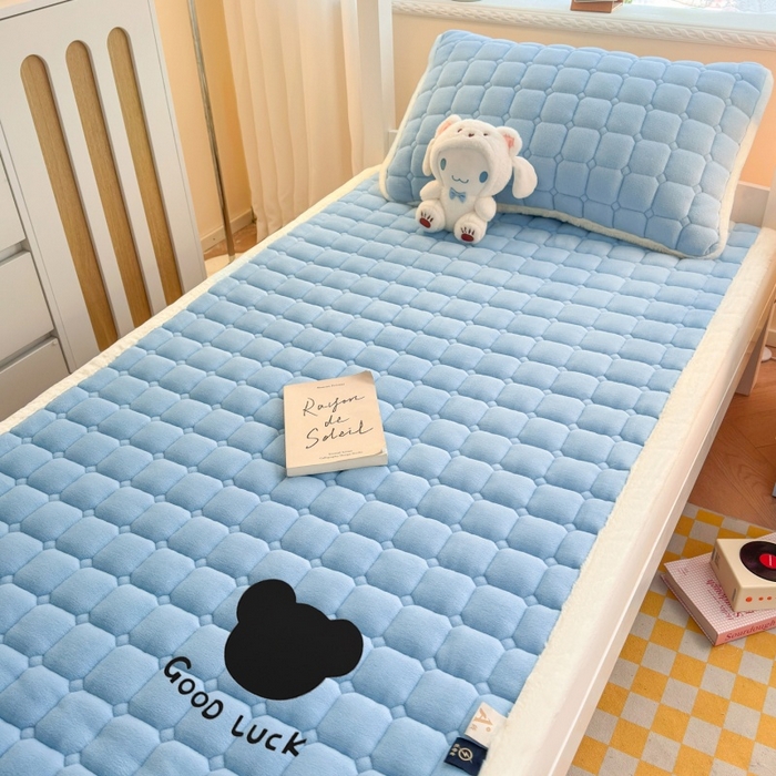 91家纺网 家纺一手货源 找家纺 （总）爱屋及屋 2025新款牛奶绒床垫软垫加绒加厚床褥垫冬季宿舍单人铺地床褥子【填充200g】