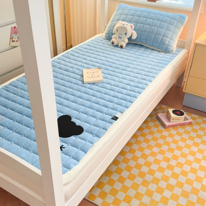 91家纺网 家纺一手货源 找家纺 （总）爱屋及屋 2025新款牛奶绒床垫软垫加绒加厚床褥垫冬季宿舍单人铺地床褥子【填充200g】