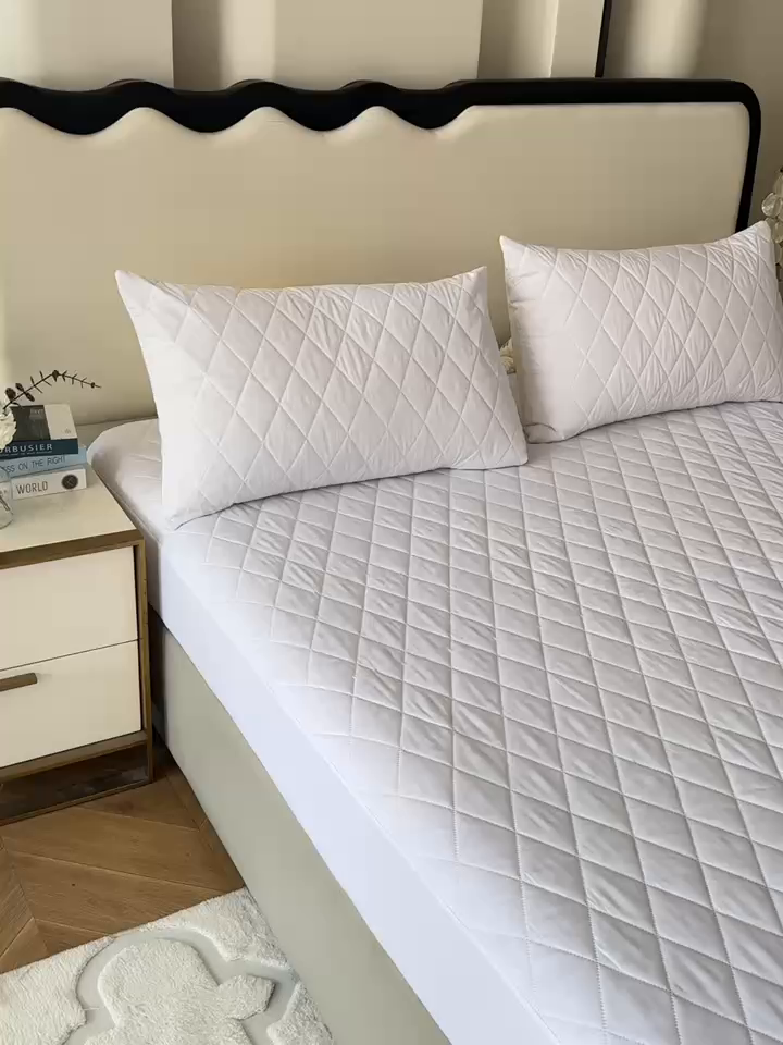 91家纺网 家纺一手货源 找家纺 （总）煌朝家纺 2025新款全棉抗菌夹棉床笠单品床笠床笠单件