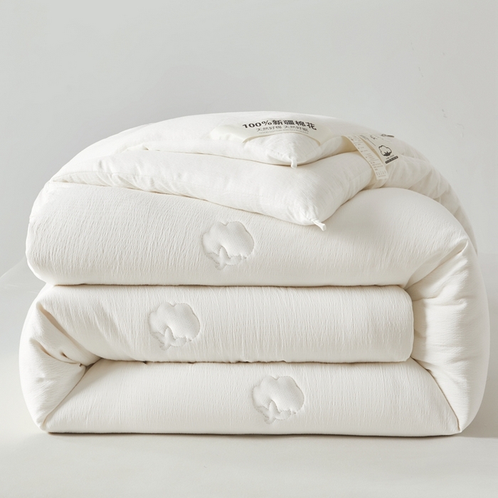 91家纺网 家纺一手货源 找家纺 【此款拿货去-森璐家纺】水洗棉针织棉皱皱纱新疆棉花被子被芯【有买家秀】