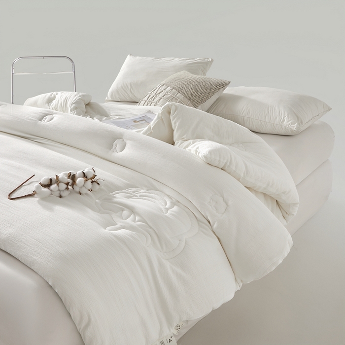 91家纺网 家纺一手货源 找家纺 【此款拿货去-森璐家纺】水洗棉针织棉皱皱纱新疆棉花被子被芯【有买家秀】