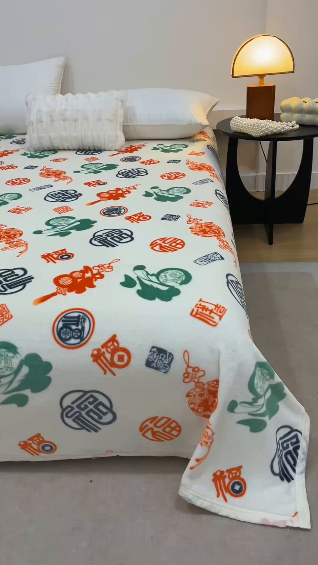 91家纺网 家纺一手货源 找家纺 （总）悦然毛巾被 2025新款300克印花牛奶绒盖毯休闲毯素色毛毯毯子