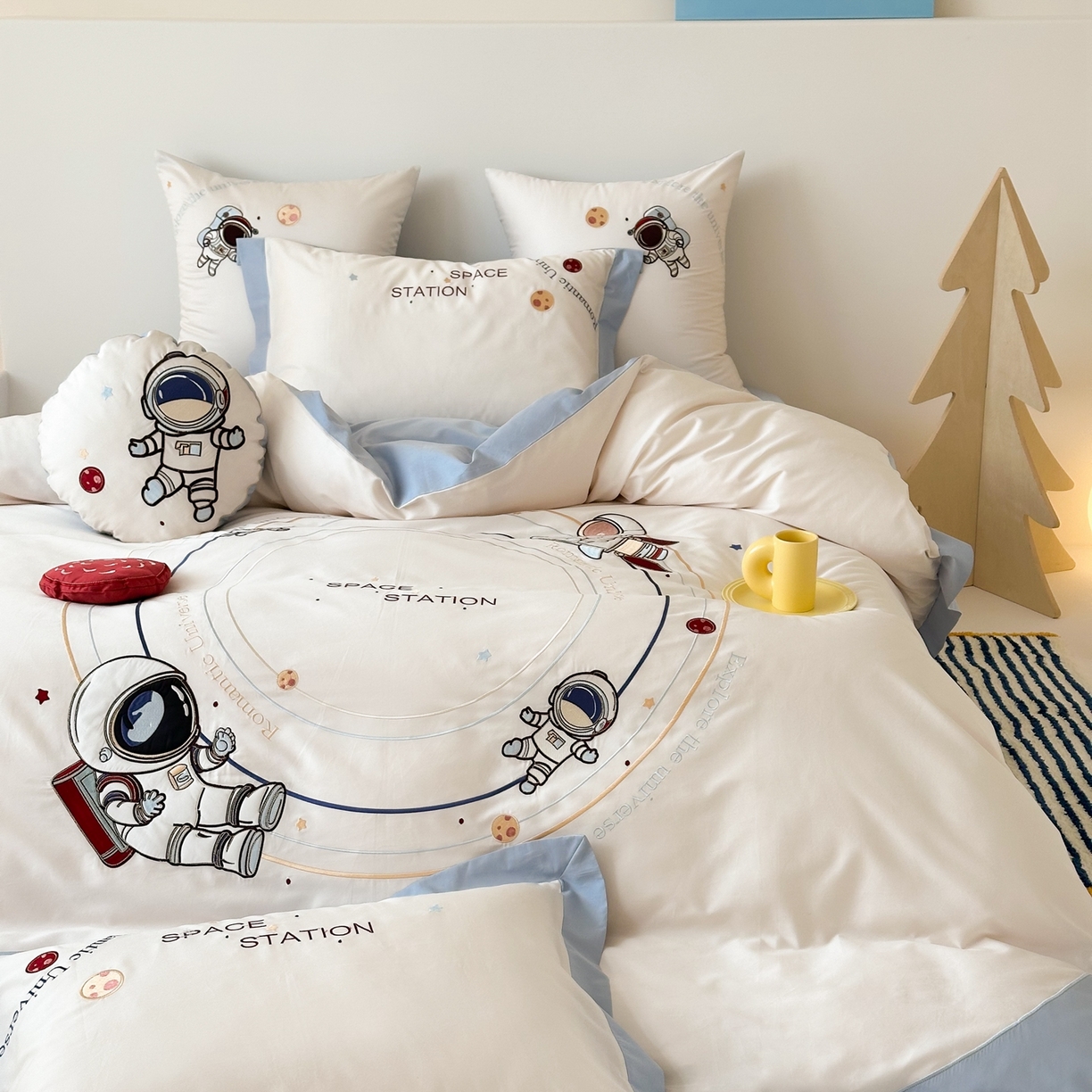 （总）西西家居 2025新款100s长绒棉纯棉四件套-星河灿烂