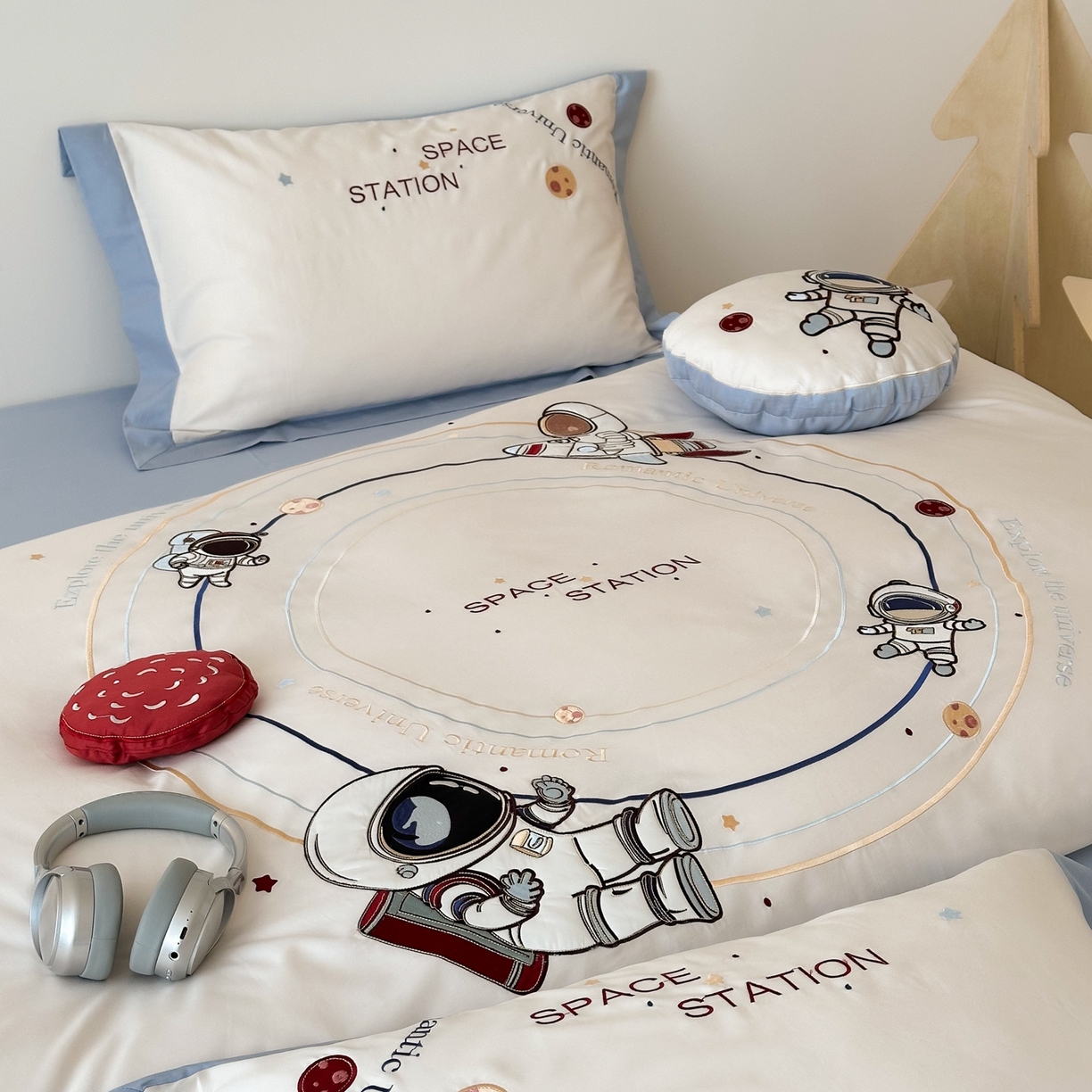 91家纺网 家纺一手货源 找家纺 （总）西西家居 2025新款100s长绒棉纯棉四件套-星河灿烂