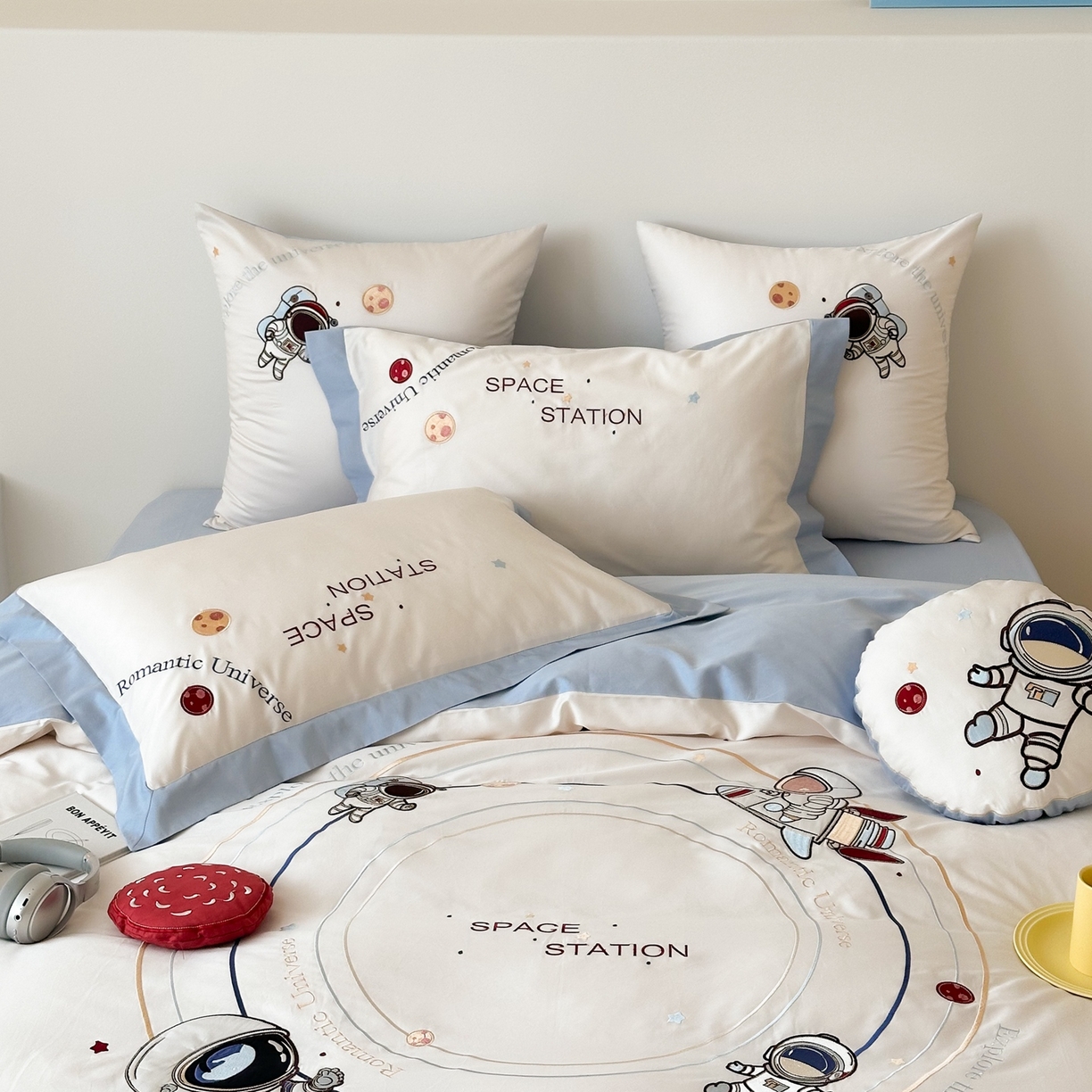 91家纺网 家纺一手货源 找家纺 （总）西西家居 2025新款100s长绒棉纯棉四件套-星河灿烂