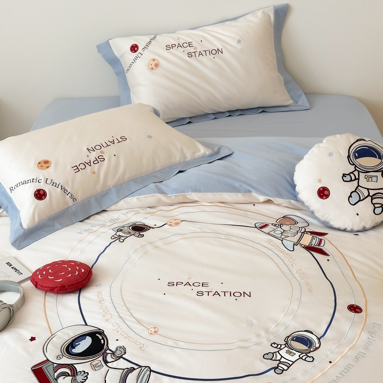 91家纺网 家纺一手货源 找家纺 （总）西西家居 2025新款100s长绒棉纯棉四件套-星河灿烂