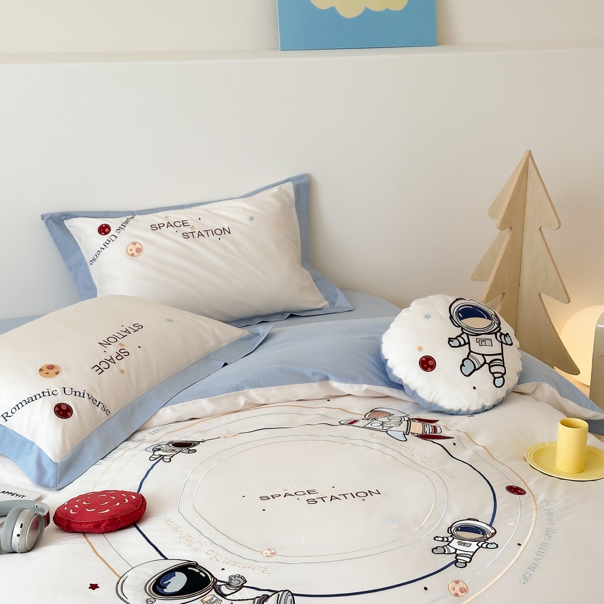 91家纺网 家纺一手货源 找家纺 （总）西西家居 2025新款100s长绒棉纯棉四件套-星河灿烂