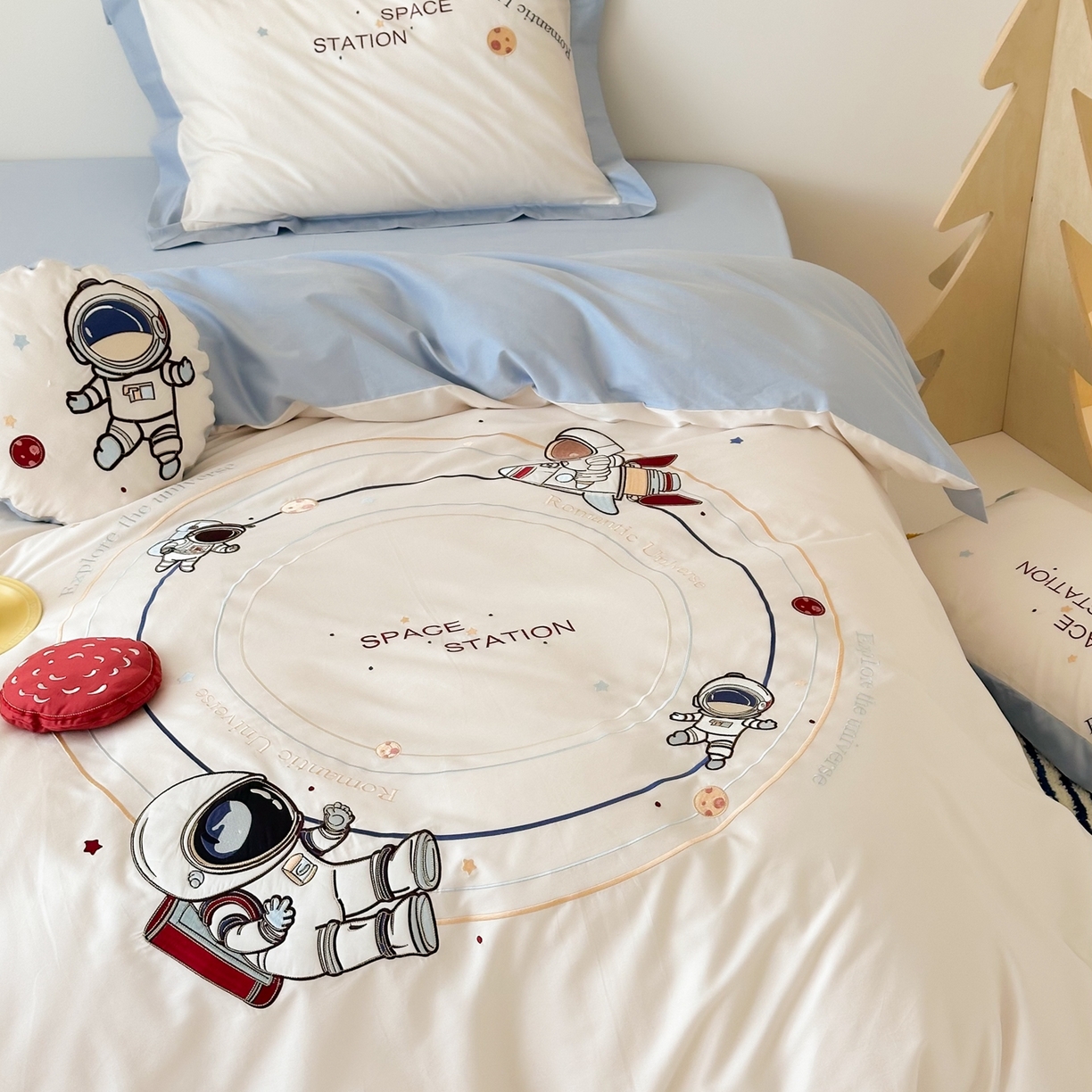 91家纺网 家纺一手货源 找家纺 （总）西西家居 2025新款100s长绒棉纯棉四件套-星河灿烂