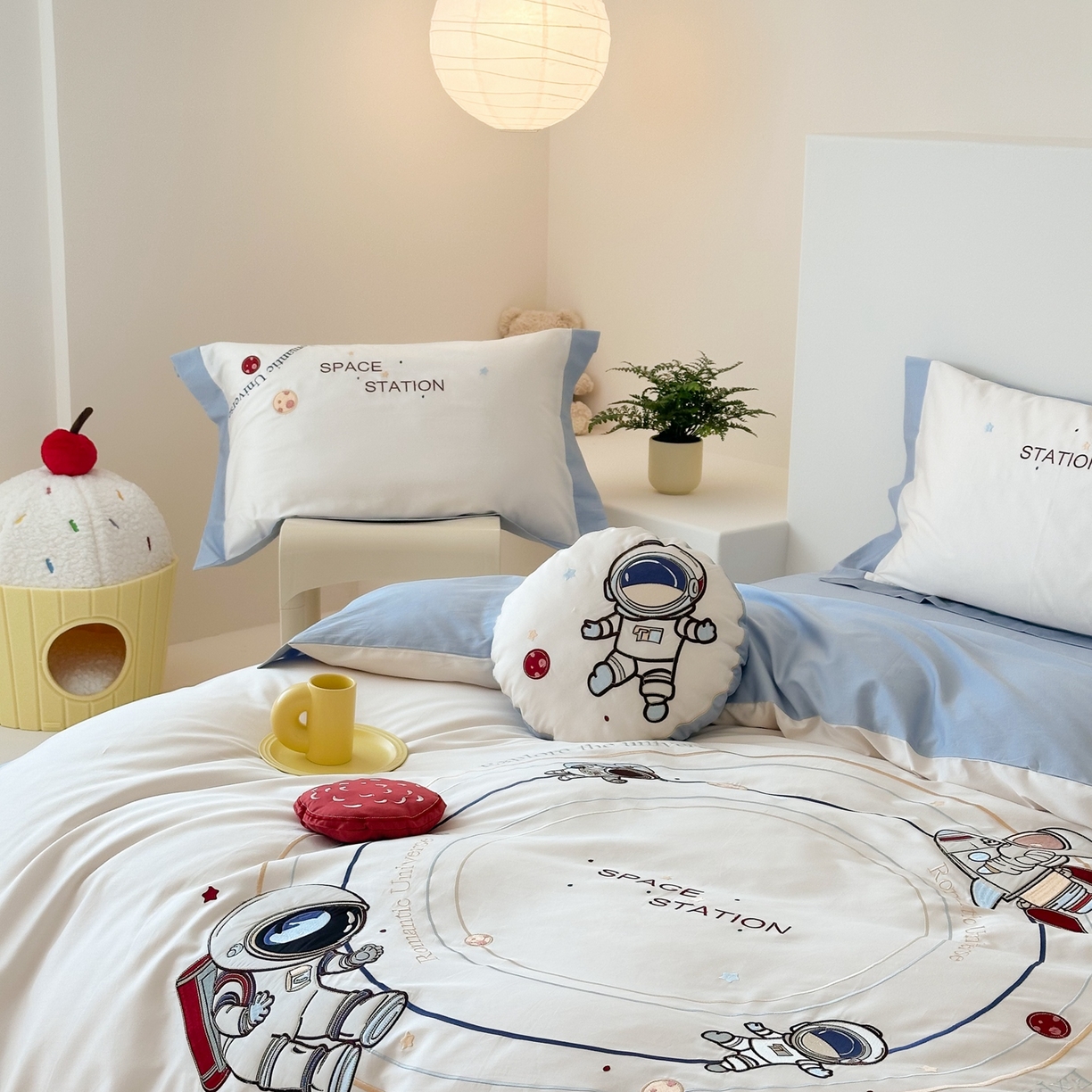 91家纺网 家纺一手货源 找家纺 （总）西西家居 2025新款100s长绒棉纯棉四件套-星河灿烂