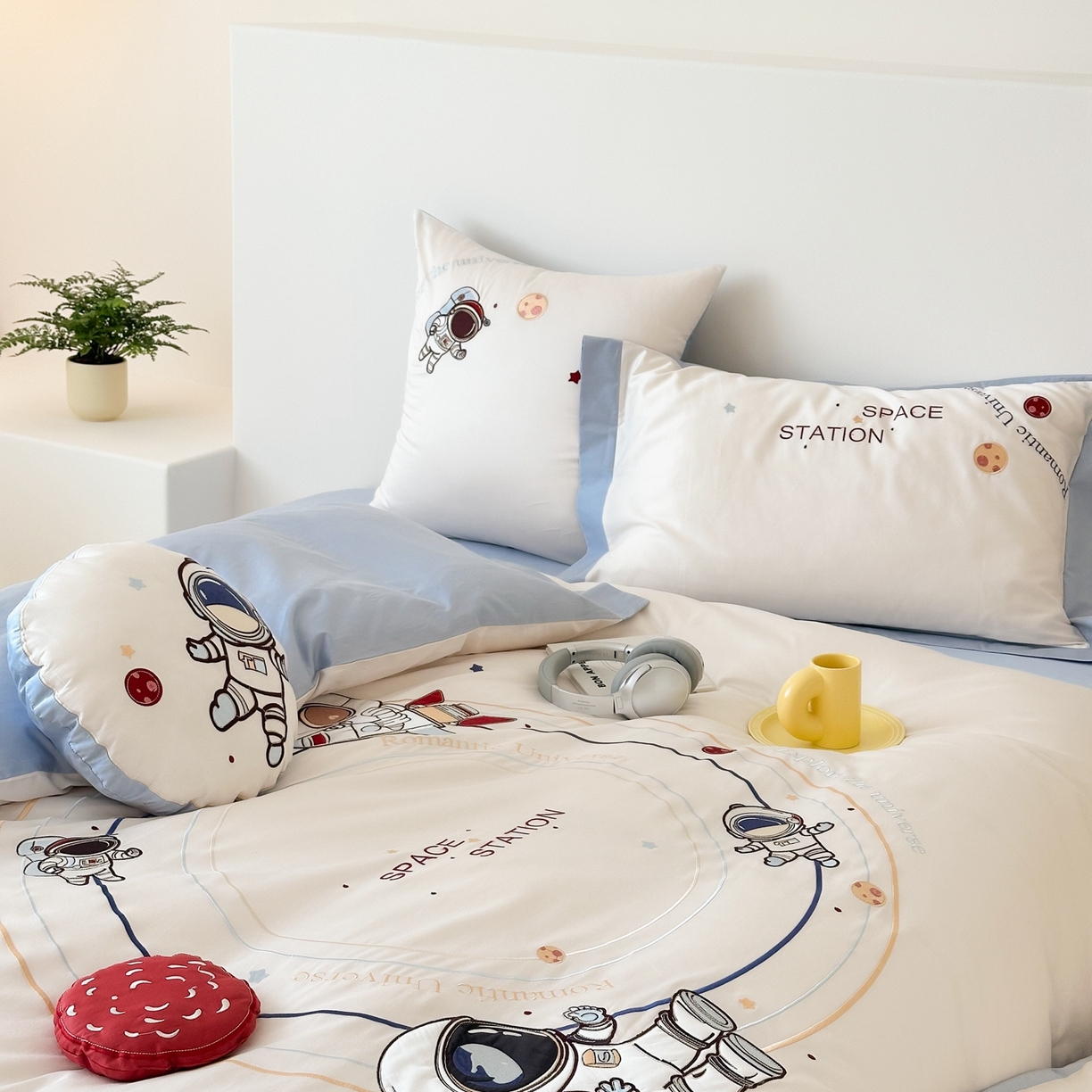 91家纺网 家纺一手货源 找家纺 （总）西西家居 2025新款100s长绒棉纯棉四件套-星河灿烂