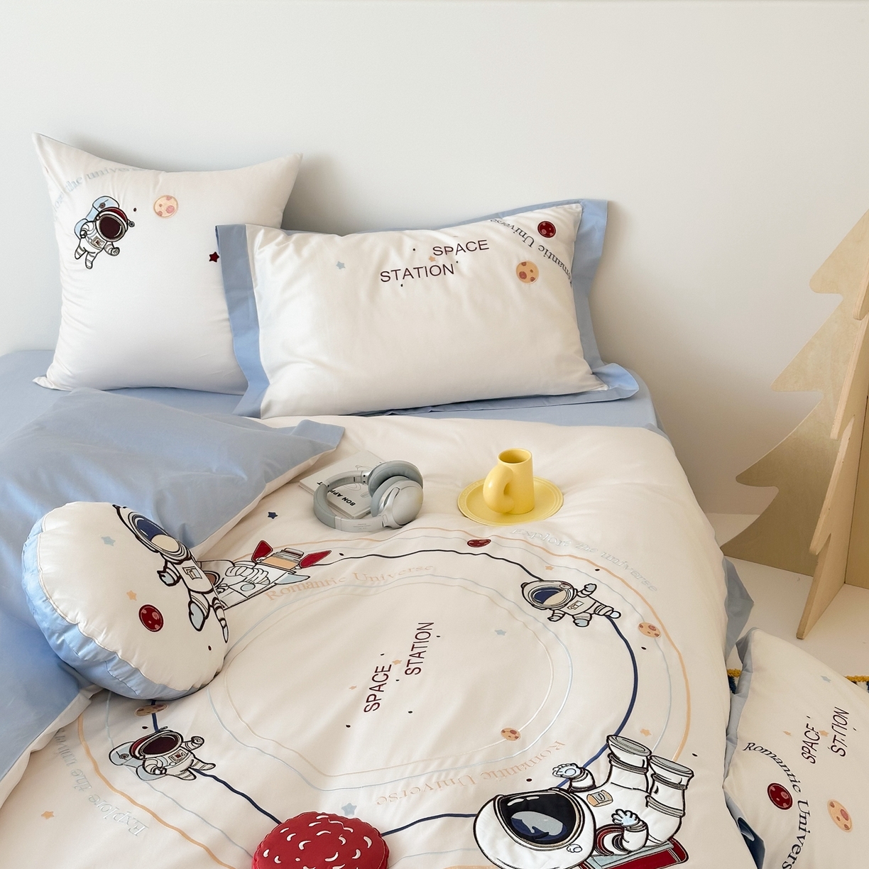 91家纺网 家纺一手货源 找家纺 （总）西西家居 2025新款100s长绒棉纯棉四件套-星河灿烂