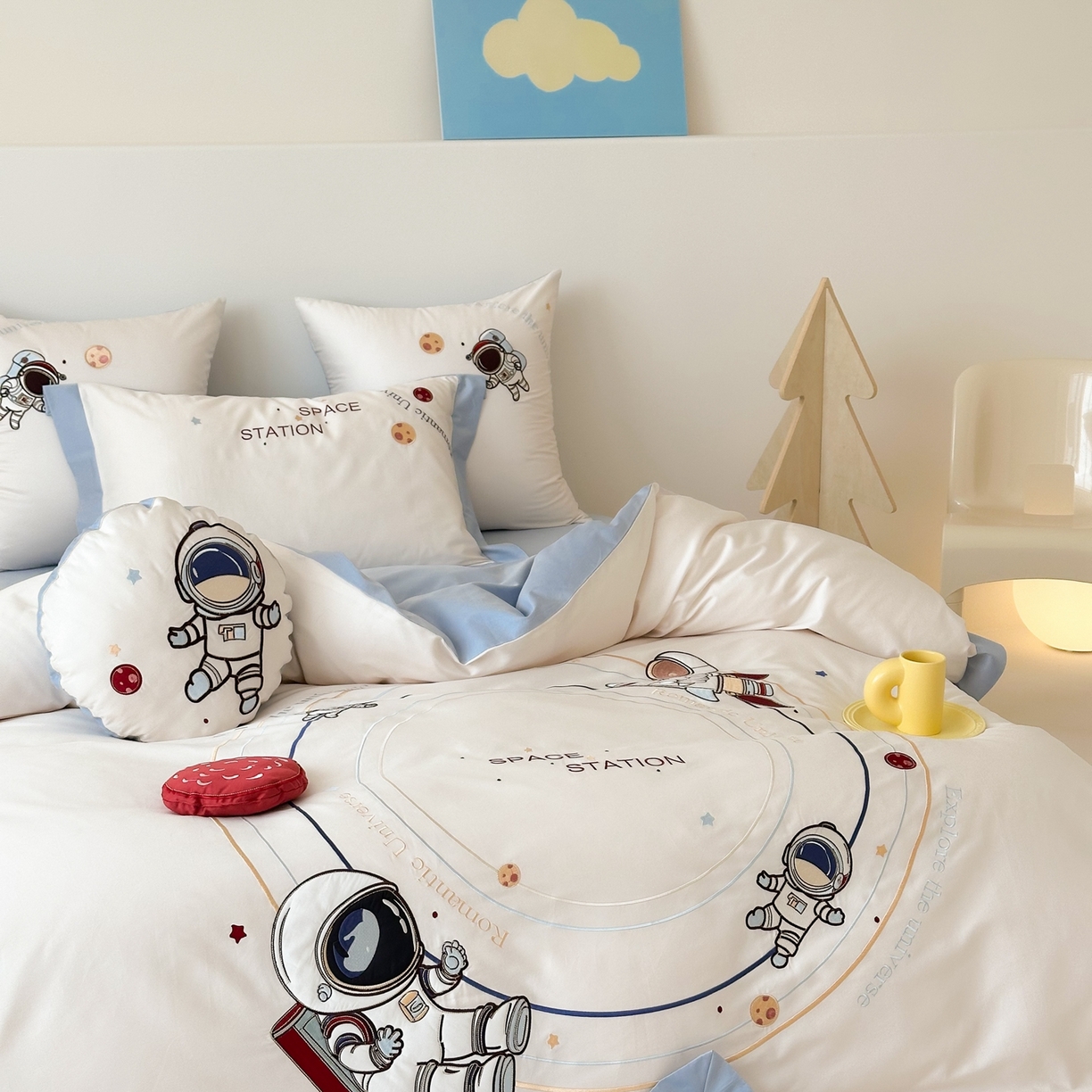 91家纺网 家纺一手货源 找家纺 （总）西西家居 2025新款100s长绒棉纯棉四件套-星河灿烂