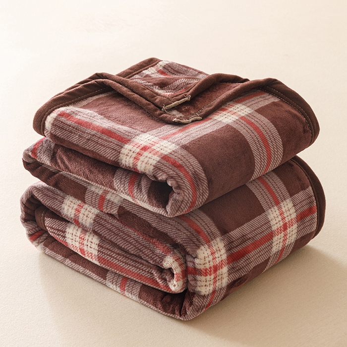 91家纺网 家纺一手货源 找家纺 （总）悦然毛巾被 2025新款300克印花牛奶绒盖毯休闲毯素色毛毯毯子