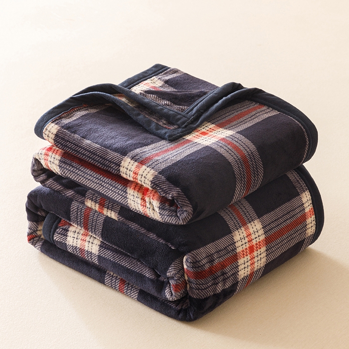 91家纺网 家纺一手货源 找家纺 （总）悦然毛巾被 2025新款300克印花牛奶绒盖毯休闲毯素色毛毯毯子