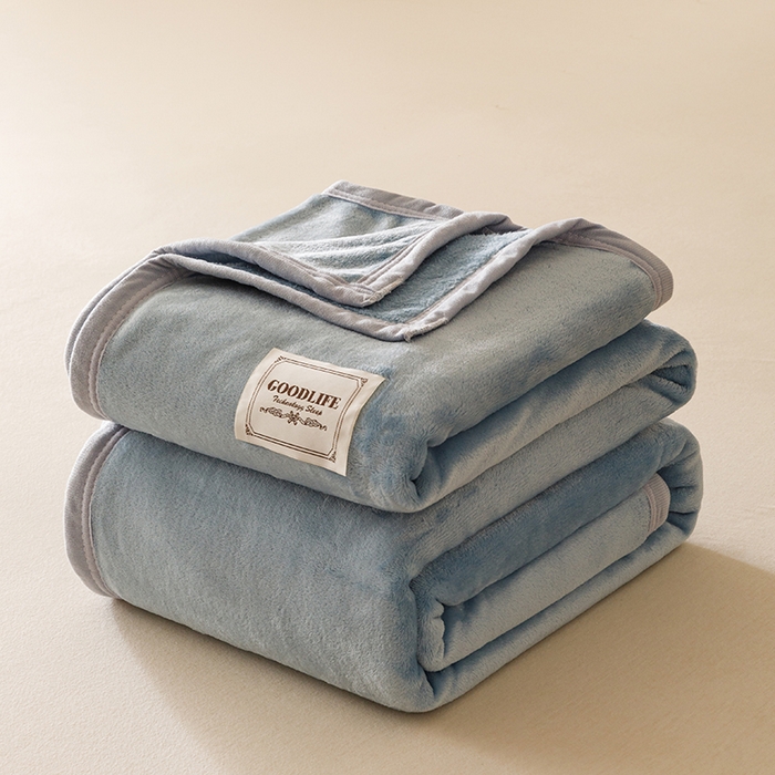 91家纺网 家纺一手货源 找家纺 （总）悦然毛巾被 2025新款300克印花牛奶绒盖毯休闲毯素色毛毯毯子