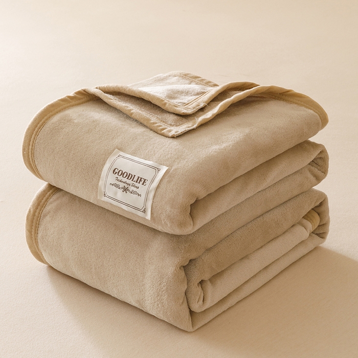 91家纺网 家纺一手货源 找家纺 （总）悦然毛巾被 2025新款300克印花牛奶绒盖毯休闲毯素色毛毯毯子