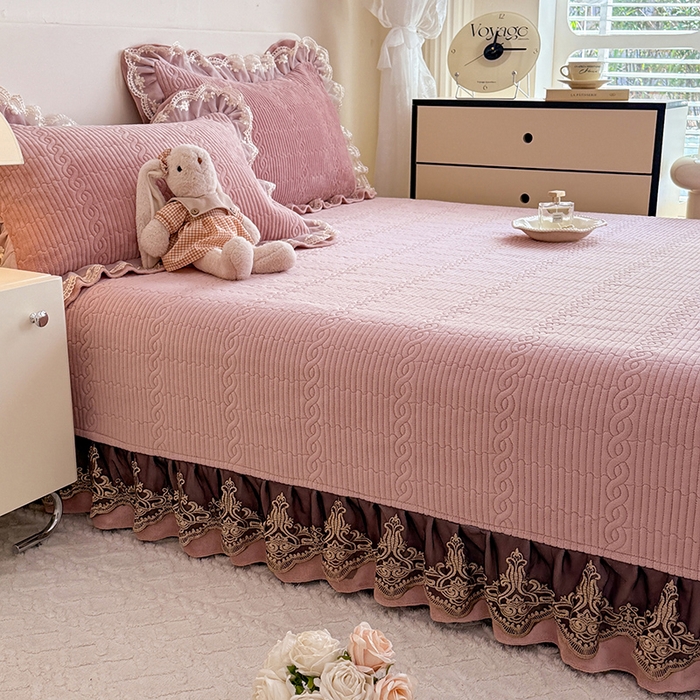 91家纺网 家纺一手货源 找家纺 美达家纺 2025新款牛奶绒纯色夹棉榻榻米 牛奶绒榻榻米-皮粉