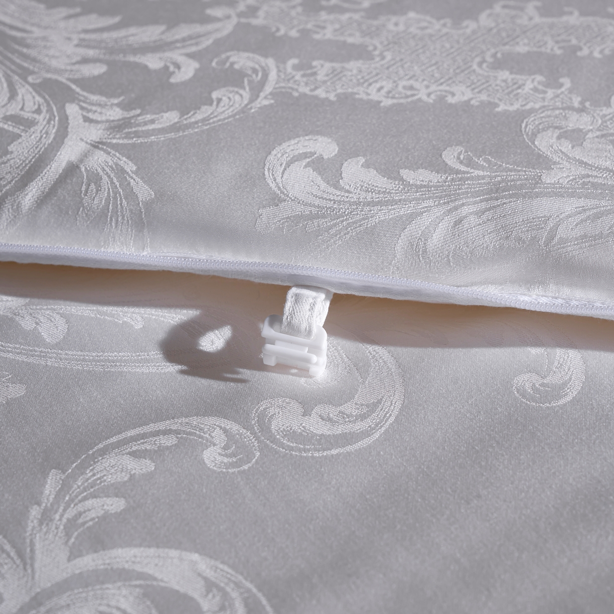 91家纺网 家纺一手货源 找家纺 朴罗 （ 原岚图） 2025新款生物基黄金大豆被二合一子母被立体加厚被芯多功能四季被 珠玉满堂 月光白