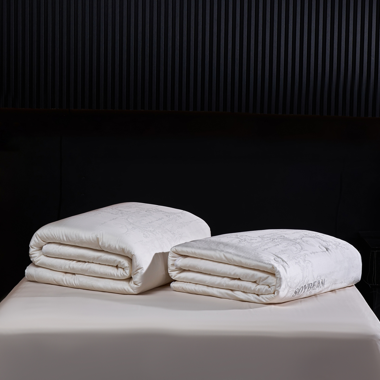 91家纺网 家纺一手货源 找家纺 朴罗 （ 原岚图） 2025新款生物基黄金大豆被二合一子母被立体加厚被芯多功能四季被 珠玉满堂 月光白