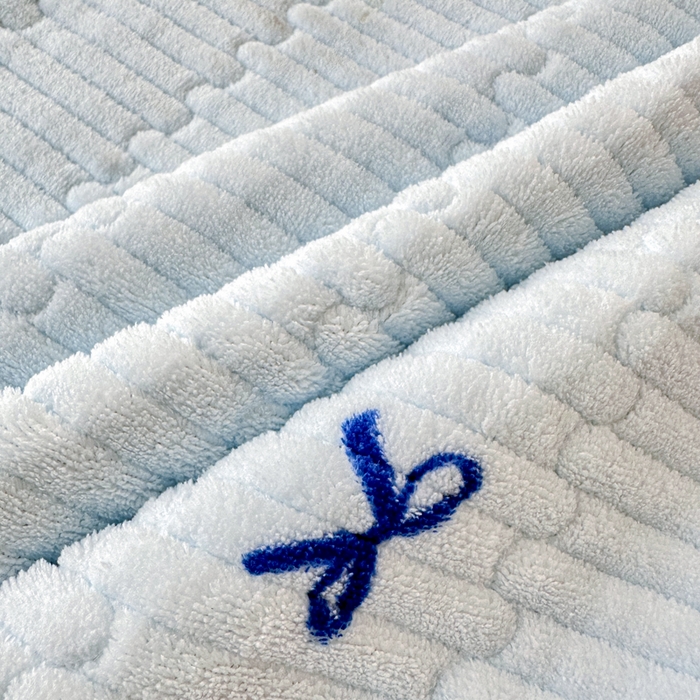 91家纺网 家纺一手货源 找家纺 岚吉家纺 2025新款全棉133*72宝宝绒棉加绒一面纯棉一面牛奶绒双面可用单床盖学生床床垫 床盖单件 泡芙狗狗