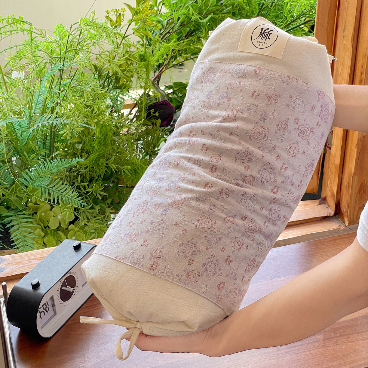 91家纺网 家纺一手货源 找家纺 亦帆枕芯 2025新款全棉纯棉棉麻提花枕头枕芯高低两用调节可拆洗荞麦枕芯加枕套 花朵粉-棉麻提花高低两用枕