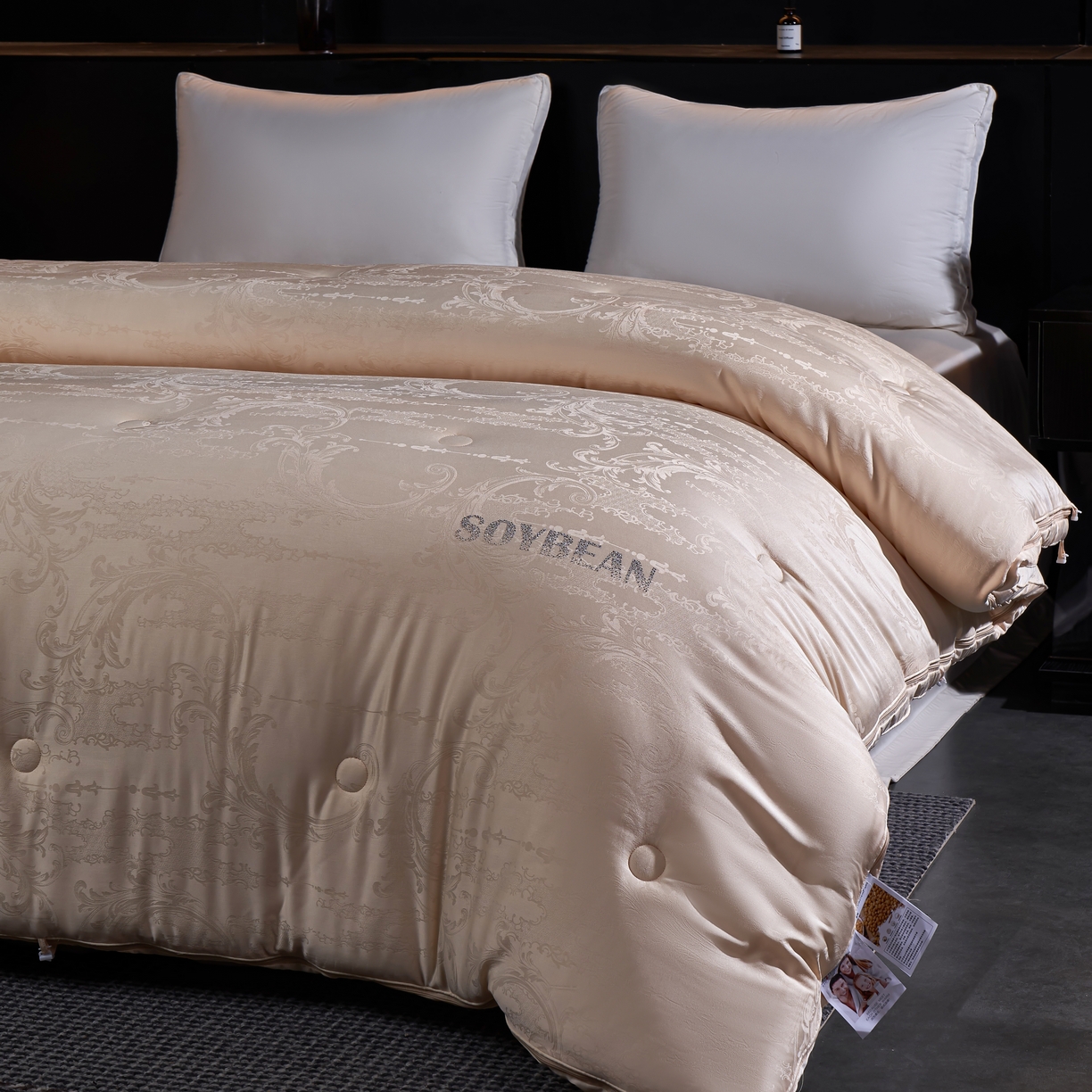 91家纺网 家纺一手货源 找家纺 （总）朴罗 （ 原岚图） 2025新款生物基黄金大豆被二合一子母被立体加厚被芯多功能四季被