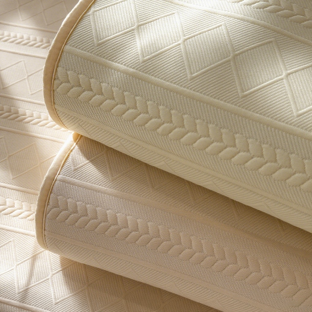 91家纺网 家纺一手货源 找家纺 雅诗帛 2025新款A类柔感彩绒棉夹棉床笠-素菱笺 组合图