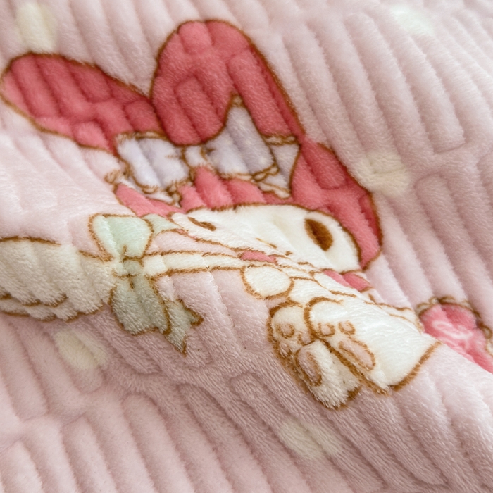 91家纺网 家纺一手货源 找家纺 希诺家居 2025新款三丽鸥正版授权加厚牛奶绒床盖三件套 甜甜美乐蒂