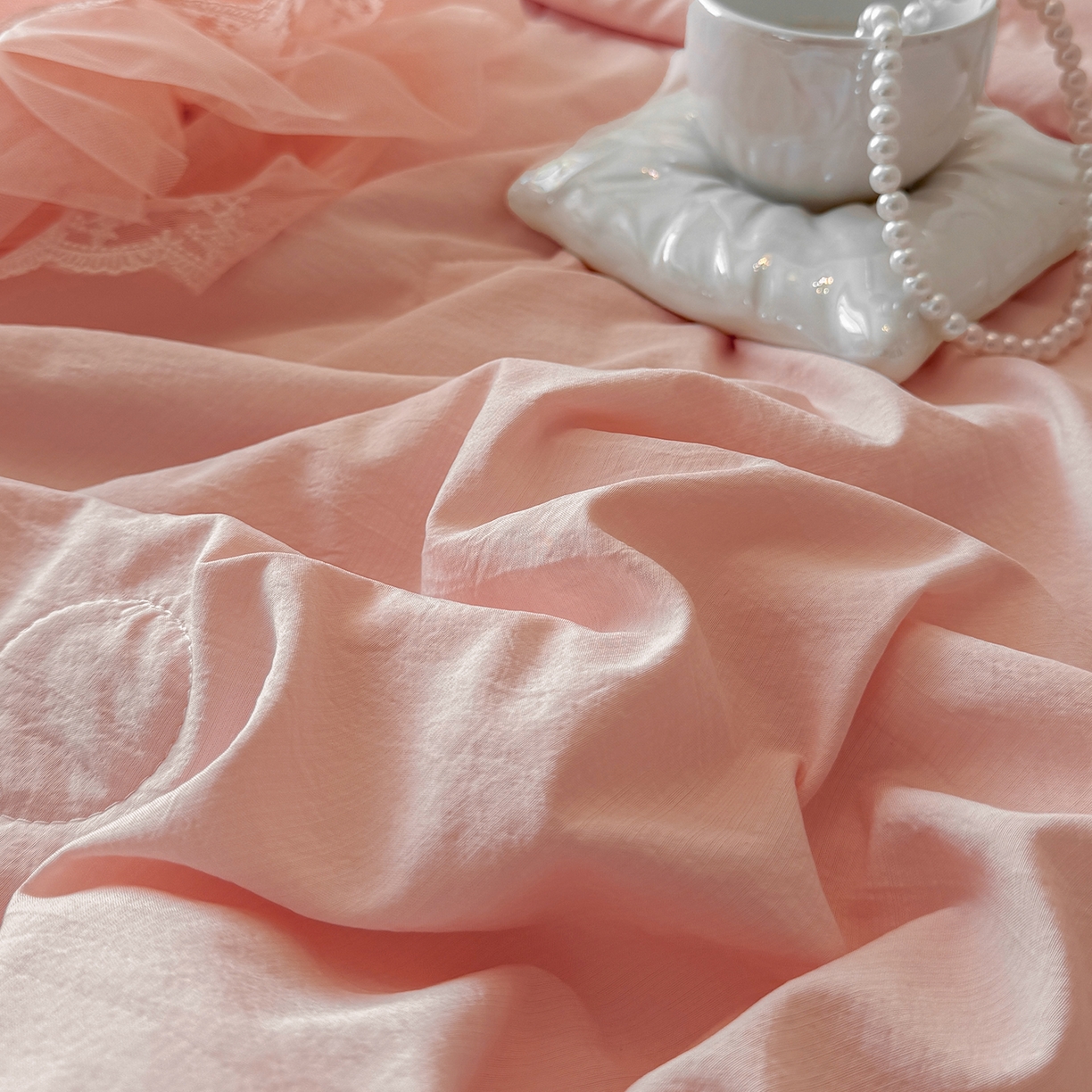 91家纺网 家纺一手货源 找家纺 （总）罗优家纺 2025新款多功能可装被芯花朵可拆卸夏被四件套